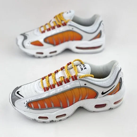 Nike Air Max Tailwind 4 NRG White Orange Women's Sneakers Shoes - Picture 2 of 12
